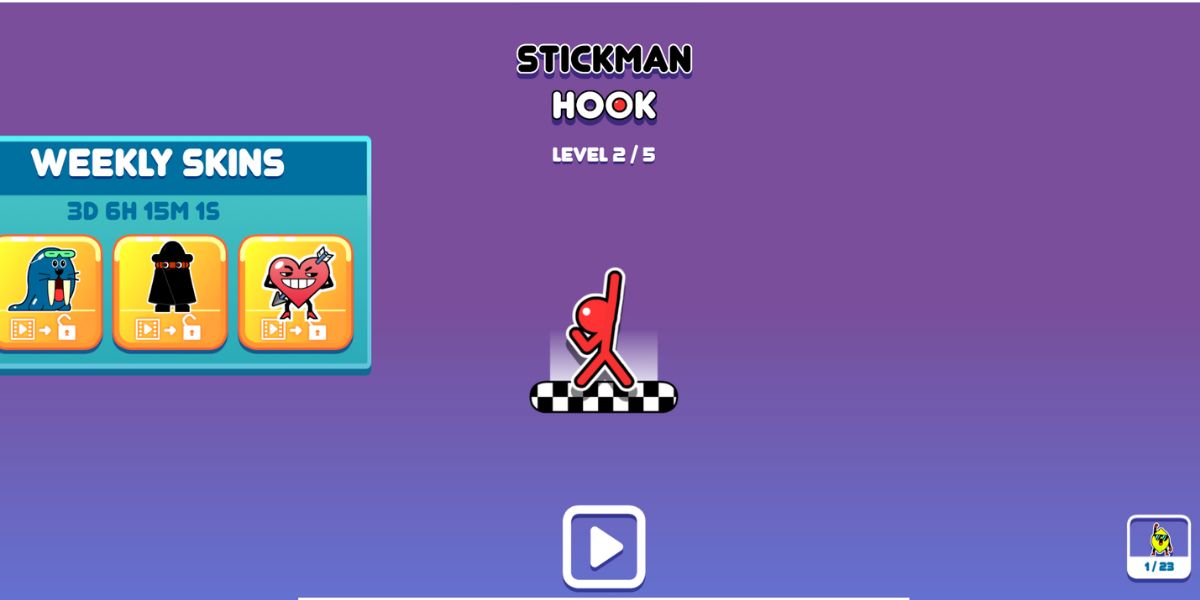 Stickman Hook: One of the best poki games