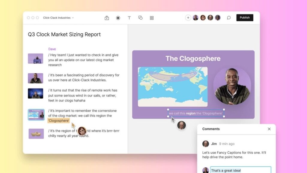 Dashboard Image of Descript AI