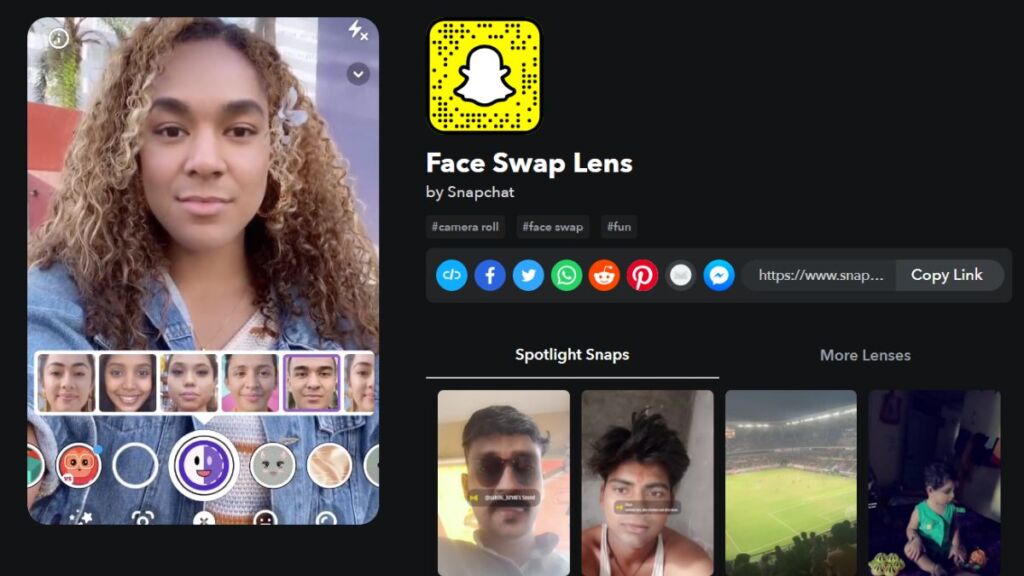 Snapchat Face Swap Lens