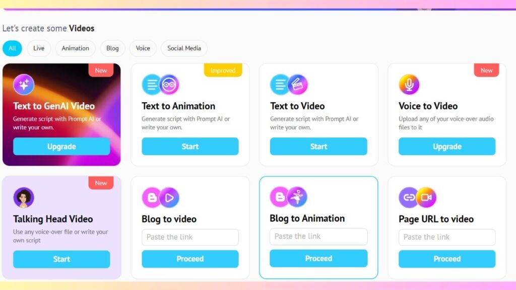 Dashboard Image of Steve AI