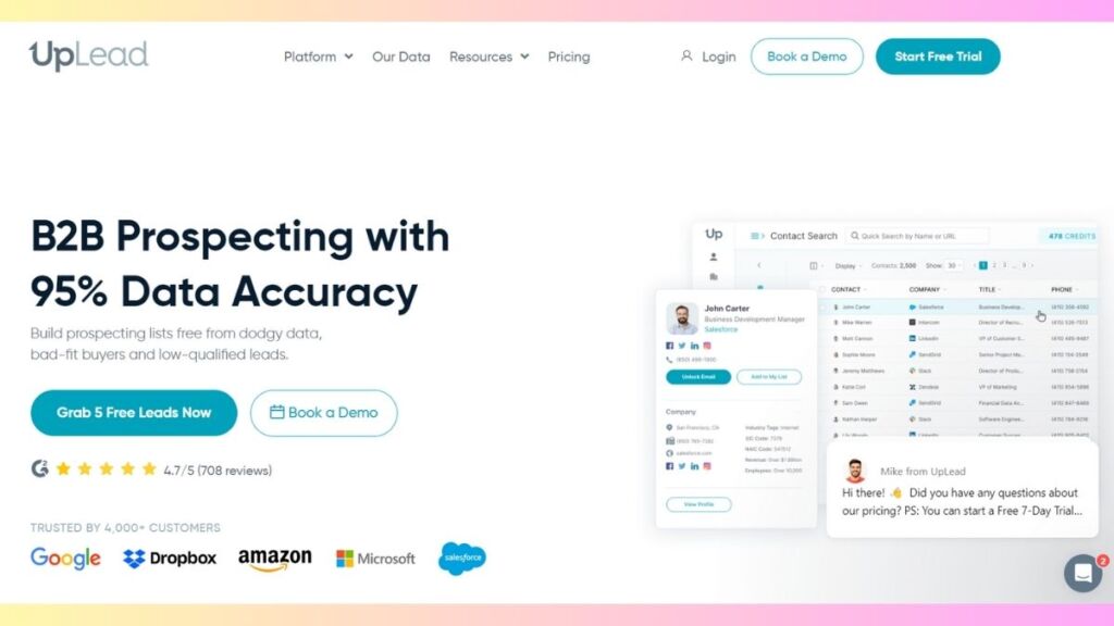 Image of Uplead Website